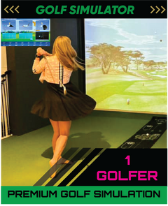 HOSS PREMIUM GOLF SIMULATOR - 1 Golfer