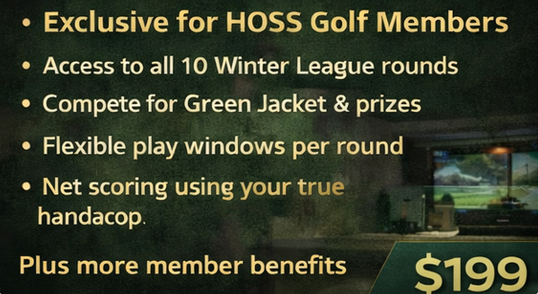 Winter Golf League – Full Series Pass (HOSS Member)