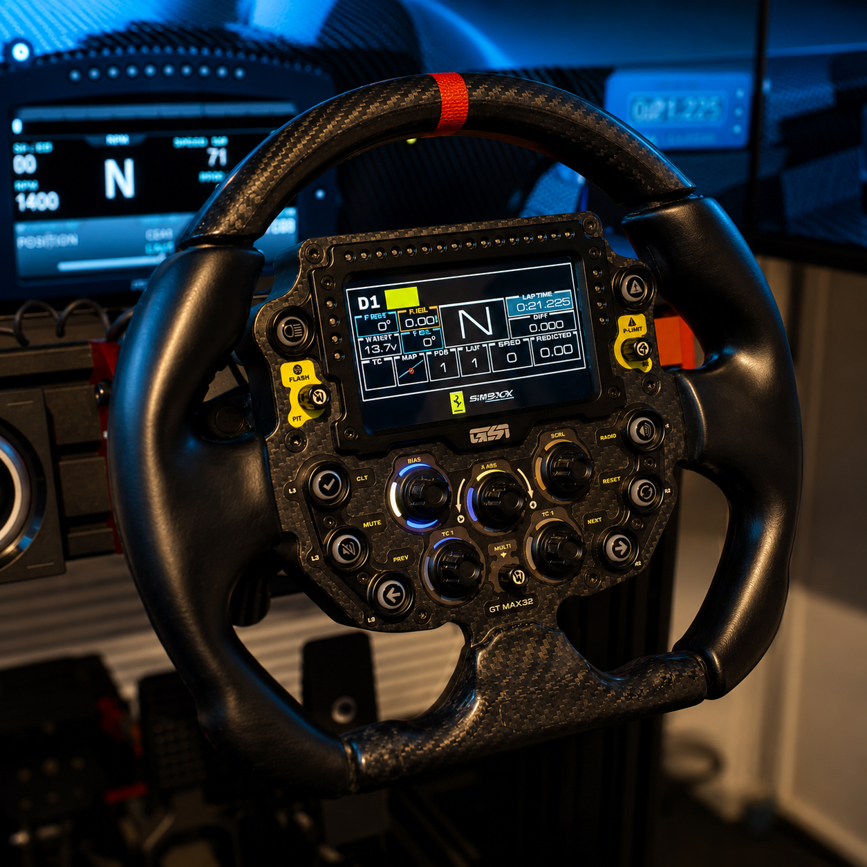 Platinum Motion Simulator steering wheel - HOSS Motorsport